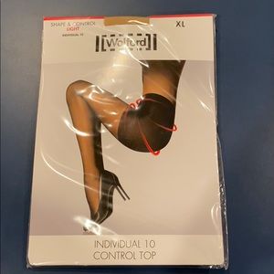 Wolford individual 10 control top panty hose - XL.